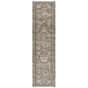 Safavieh Grove 2'-2&quot x 8'-0&quot Polypropylene Power Loomed Rug in Green / Gray