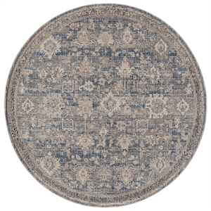 Safavieh Grove 6'-7&quot x 6'-7&quot Polypropylene Power Loomed Rug in Blue / Beige