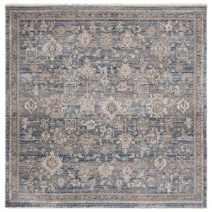 Safavieh Grove 6'-7&quot x 6'-7&quot Polypropylene Power Loomed Rug in Blue / Beige