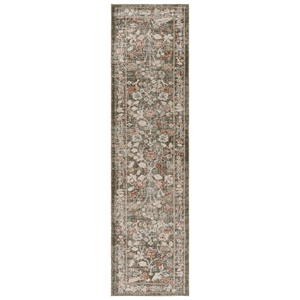 Safavieh Grove 2'-2&quot x 8'-0&quot Polypropylene Power Loomed Rug in Green / Ivory