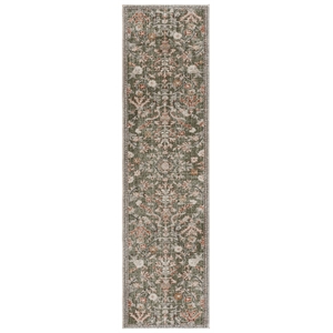 Safavieh Grove 2'-2&quot x 8'-0&quot Polypropylene Power Loomed Rug in Green / Ivory