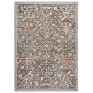 Safavieh Grove 5'-3&quot x 7'-6&quot Polypropylene Power Loomed Rug in Green / Ivory