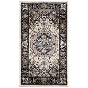 Safavieh Lyndhurst 2'-3&quot x 4'-0&quot Polypropylene Power Loomed Rug in Cream / Navy