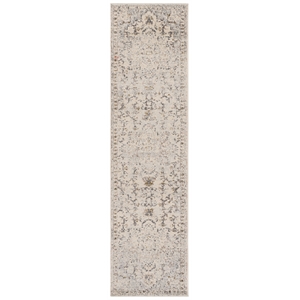 Safavieh Madison 2'-0&quot x 8'-0&quot Polypropylene Power Loomed Rug in Ivory/Gray/Gold