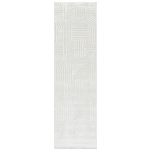 Safavieh Loft 600 2'-3&quot x 8'-0&quot Polyester Power Loomed Rug in Ivory