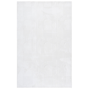 Safavieh Loft 600 5'-0&quot x 8'-0&quot Polyester Power Loomed Rug in Ivory