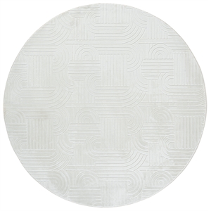 Safavieh Loft 600 6'-0&quot x 6'-0&quot Polyester Power Loomed Rug in Ivory
