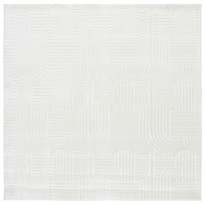 Safavieh Loft 600 6'-0&quot x 6'-0&quot Polyester Power Loomed Rug in Ivory