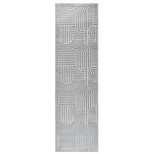 Safavieh Loft 600 2'-3&quot x 8'-0&quot Polyester Power Loomed Rug in Gray