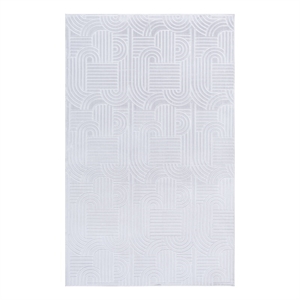 Safavieh Loft 600 5'-0&quot x 8'-0&quot Polyester Power Loomed Rug in Gray