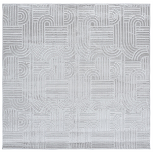 Safavieh Loft 600 6'-0&quot x 6'-0&quot Polyester Power Loomed Rug in Gray