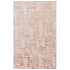 Safavieh Loft 600 3'-0&quot x 5'-0&quot Polyester Power Loomed Rug in Light Brown