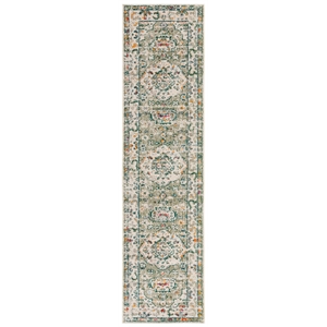 Safavieh Madison 2'-2&quot x 12'-0&quot Polypropylene Power Loomed Rug in Sage / Ivory