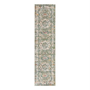 Safavieh Madison 2'-2&quot x 6'-0&quot Polypropylene Power Loomed Rug in Sage / Ivory