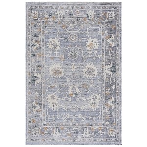 Safavieh Miranda 5'-0&quot x 8'-0&quot Polyester Power Loomed Rug in Gray/ Ivory / Beige