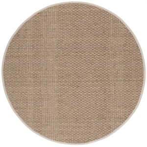 Safavieh Natural Fiber 6'-0&quot x 6'-0&quot Power Loomed Rug in Natural/Beige