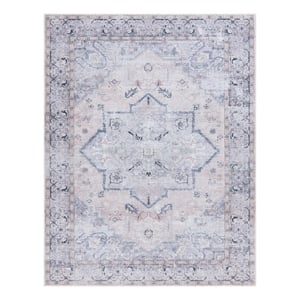 Safavieh Tucson 10'-0&quot x 14'-0&quot Polyester Power Loomed Rug in Beige / Gray