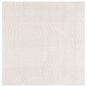 Safavieh Versailles 6'-0&quot x 6'-0&quot Polyester Power Loomed Rug in Ivory