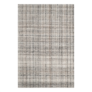 Safavieh Abstract 3'-0&quot x 5'-0&quotPolyester and Wool Hand Tufted Rug in Camel/Black