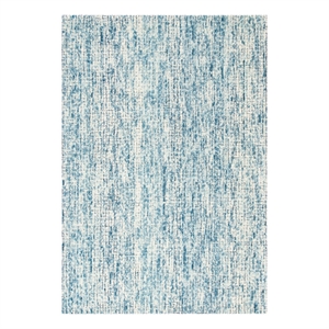 Safavieh Abstract 4'-0&quot x 6'-0&quot Wool Hand Tufted Rug in Ivory / Navy
