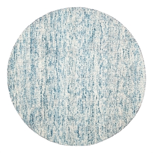 Safavieh Abstract 6'-0&quot x 6'-0&quot Wool Hand Tufted Rug in Ivory / Navy