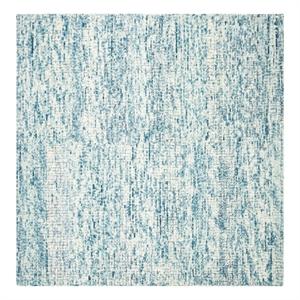 Safavieh Abstract 6'-0&quot x 6'-0&quot Wool Hand Tufted Rug in Ivory / Navy