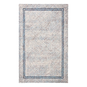Safavieh Abstract 5'-0&quot x 8'-0&quot Wool Hand Tufted Rug in Ivory / Navy