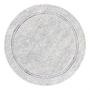 Safavieh Abstract 6'-0&quot x 6'-0&quot Wool Hand Tufted Rug in Ivory / Navy