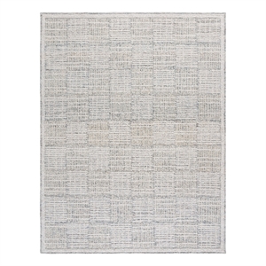 Safavieh Abstract9'-0&quot x 12'-0&quotWool and Cotton Hand Tufted Rug inDark Gray/Ivory