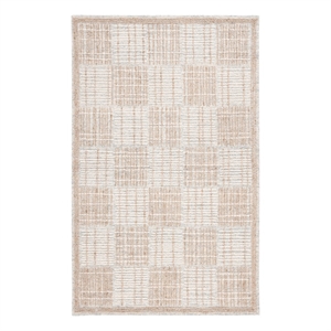 Safavieh Abstract 9'-0&quot x 12'-0&quot Wool and Cotton Hand Tufted Rug in Sage / Taupe