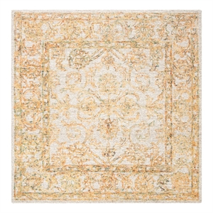 Safavieh Abstract 6'-0&quot x 6'-0&quot Wool Hand Tufted Rug in Beige / Gold