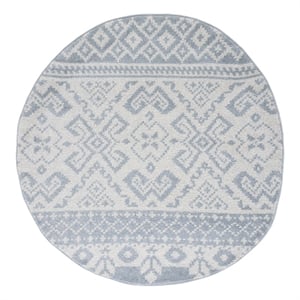Safavieh Adirondack6'-0&quotx6'-0&quotJute and Polyester Power Loomed Rug in Slate/Ivory
