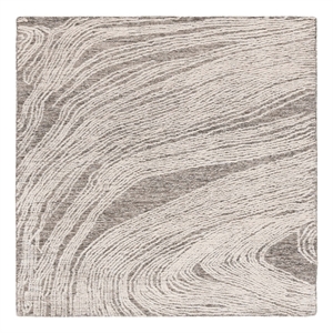 Safavieh Abstract 8'-0&quot x 8'-0&quot Wool Hand Tufted Rug in Charcoal / Ivory