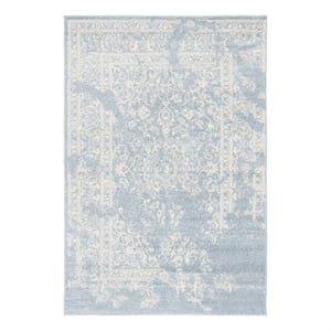 Safavieh Adirondack5'-1&quotx7'-6&quotJute and Polyester Power Loomed Rug in Slate/Ivory