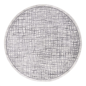 Safavieh Adirondack 4'-0&quot x 4'-0&quot Jute Power Loomed Rug in Silver/Ivory