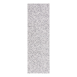 Safavieh Adirondack 2'-6&quot x 10'-0&quot Jute Power Loomed Rug in Ivory / Charcoal