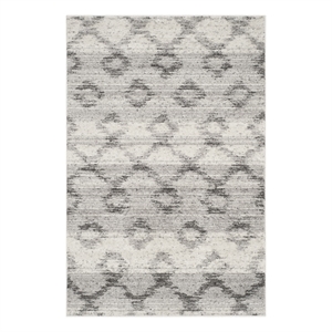 Safavieh Adirondack 2'-6&quot x 4'-0&quot Jute Power Loomed Rug in Silver / Charcoal