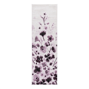 Safavieh Adirondack 2'-6&quot x 6'-0&quot Jute Power Loomed Rug in Ivory/Purple