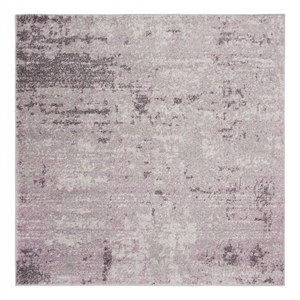 Safavieh Adirondack 6'-0&quot x 6'-0&quot Jute Power Loomed Rug in Light Gray/ Purple