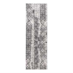 Safavieh Adirondack 2'-6&quot x 8'-0&quot Jute Power Loomed Rug in Silver/Black