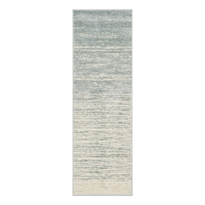 Safavieh Adirondack 2'-6&quot x 12'-0&quot Jute Power Loomed Rug in Slate/Cream