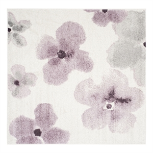 Safavieh Adirondack 6'-0&quot x 6'-0&quot Jute Power Loomed Rug in Ivory/Purple