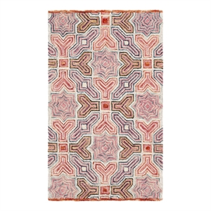 Safavieh Aspen 3'-0&quot x 5'-0&quot Wool Hand Tufted Rug in Pink / Orange