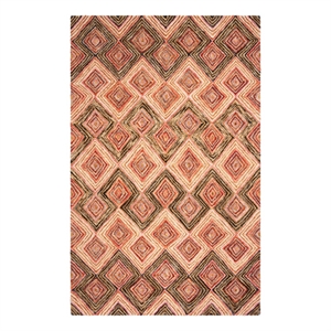 Safavieh Aspen 5'-0&quot x 8'-0&quot Wool Hand Tufted Rug in Gold / Olive