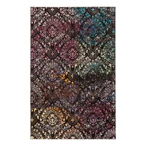 Safavieh Aria 4'-0&quot x 6'-0&quot Power Loomed Rug in Brown / Multi-Color