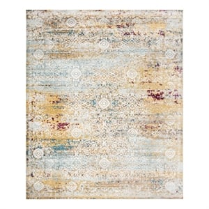Safavieh Aria 8'-0&quot x 10'-0&quot Power Loomed Rug in Yellow / Cream