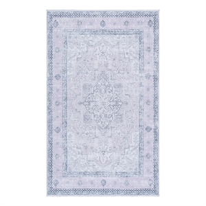 Safavieh Arizona 3'-0&quot x 5'-0&quot Polyester Power Loomed Rug in Pink / Beige