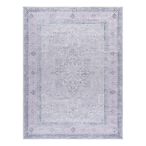 Safavieh Arizona 8'-0&quot x 10'-0&quot Polyester Power Loomed Rug in Pink / Beige