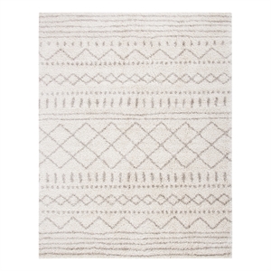 Safavieh Arizona Shag 11'-0&quot x 15'-0&quot Jute Power Loomed Rug in Ivory / Beige