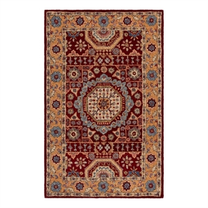 Safavieh Antiquity 5'-0&quot x 8'-0&quot Wool Hand Tufted Rug in Red / Orange